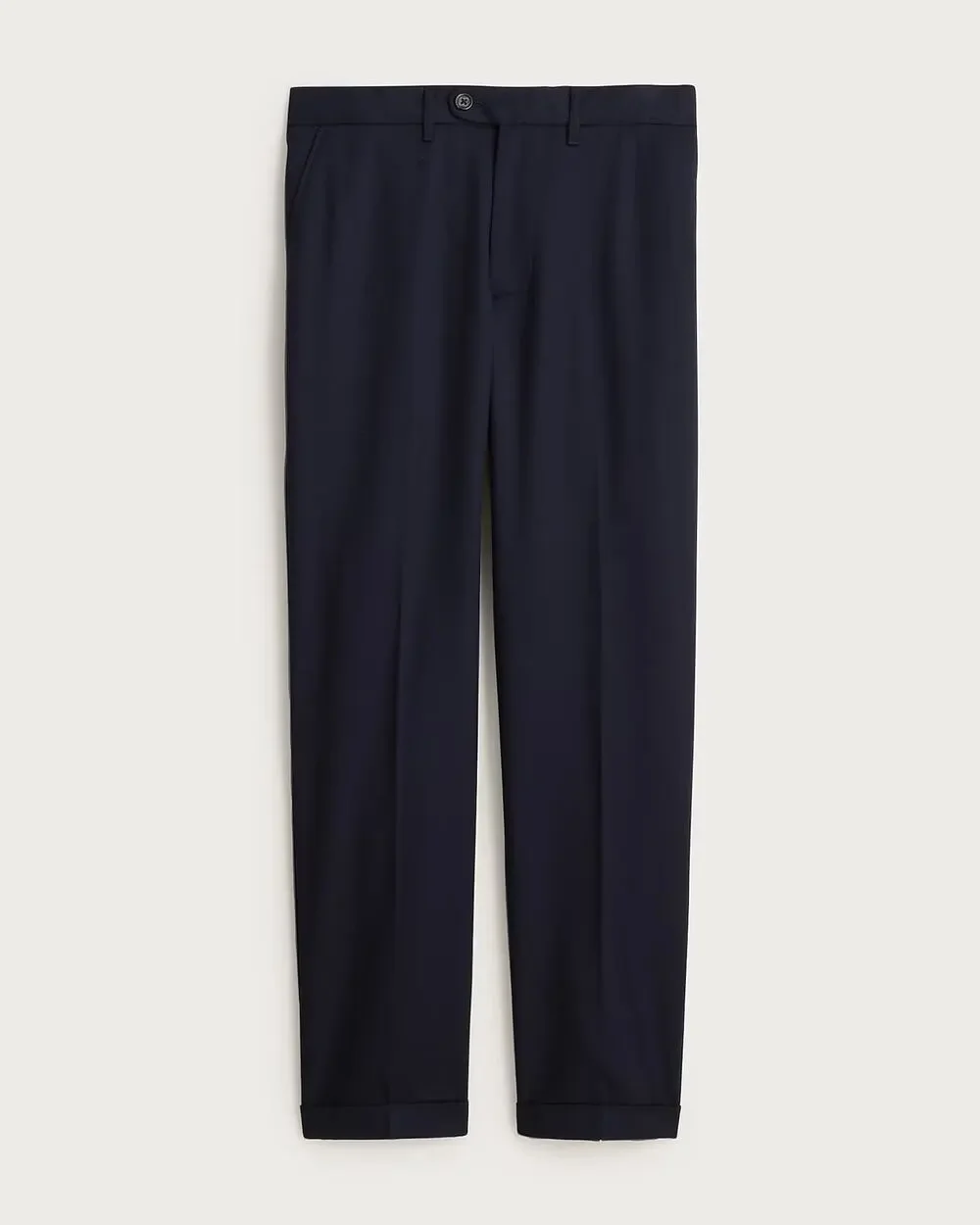 J.Crew Men's Classic Creased Wool Trouser Pant Navy Blue Size 36x30 NWT